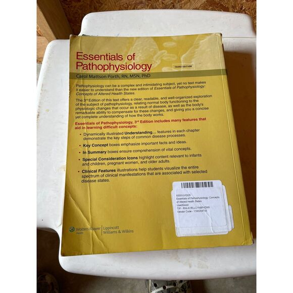 Essentials of Pathophysiology by  Carol M. Porth W/ Study Guide - Picture 2 of 4